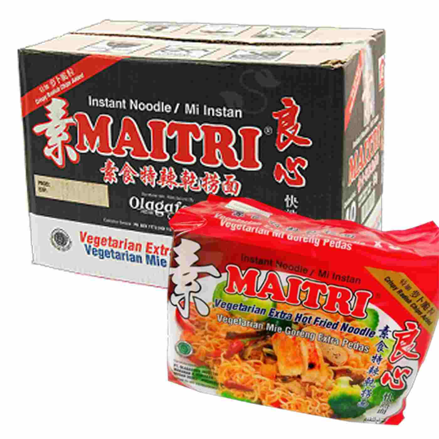 Image Maitri E/Hot Fried Noodle 良心 - 特辣干捞面 (400g x 8pkt) 3200grams